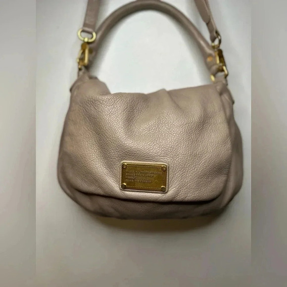 MARC JACOBS LIL UKITA DIRTY MARTINI TAUPE LEATHER CROSSBODY SHOULDER BAG - Picture 4 of 15